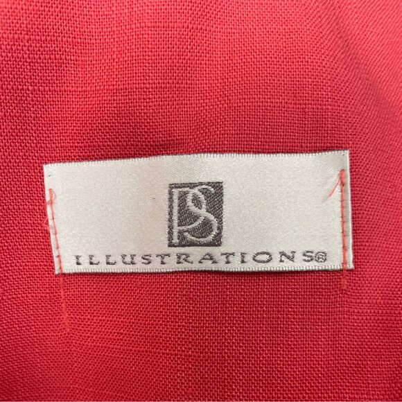 Vtg Illustrations Womens Pink Blazer Button Closure Sophisticated Design Sz 4 - Picture 6 of 9